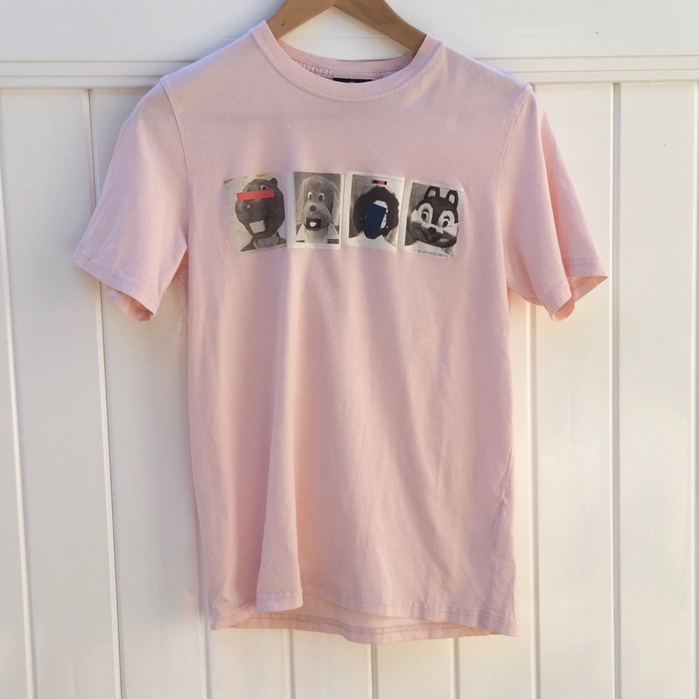 PS Paul Smith Pink Mascots Mugshots Tee